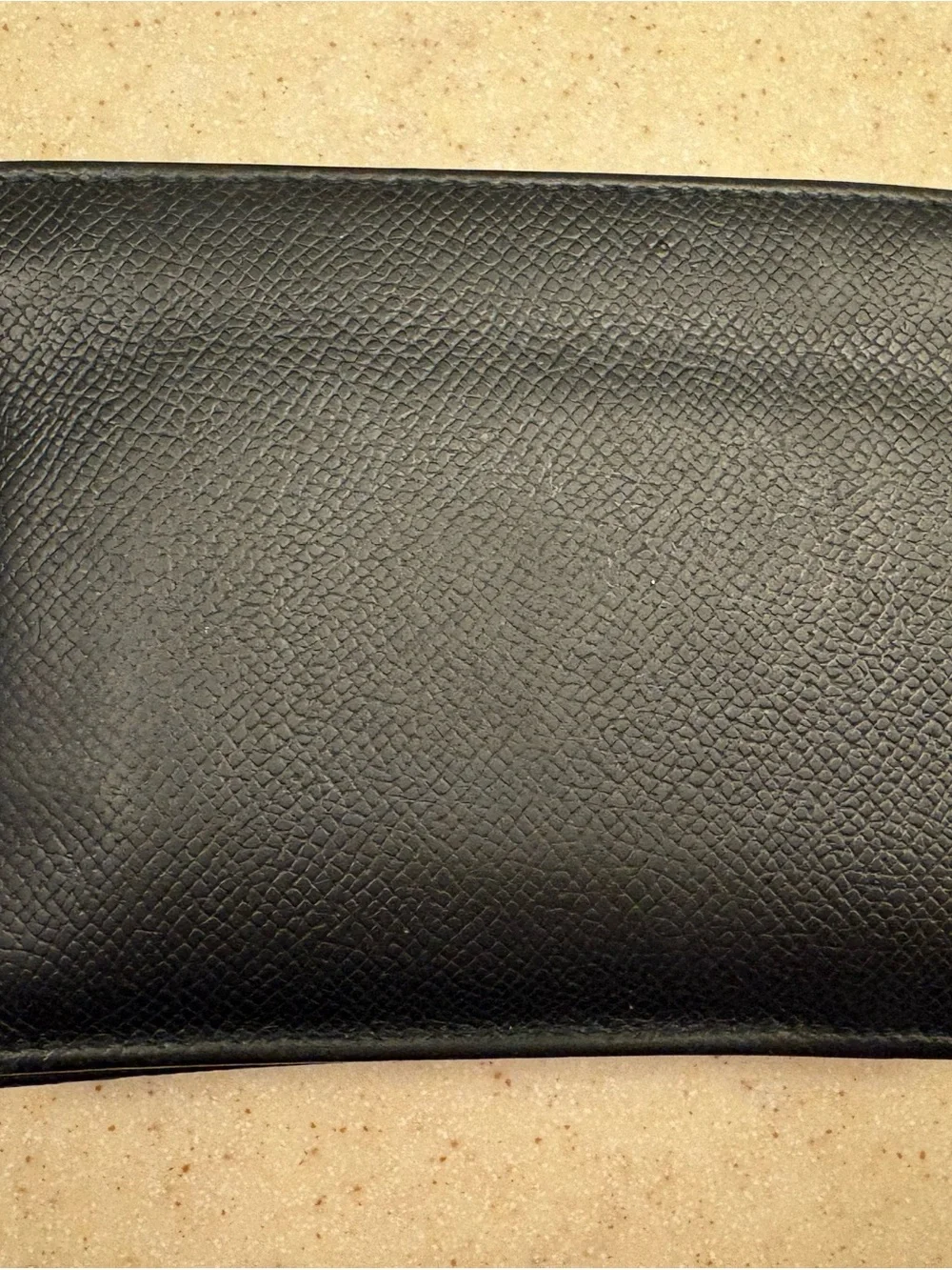 Dolce & Gabbana Black Textured Leather Men's Wallet with Logo Plaque
